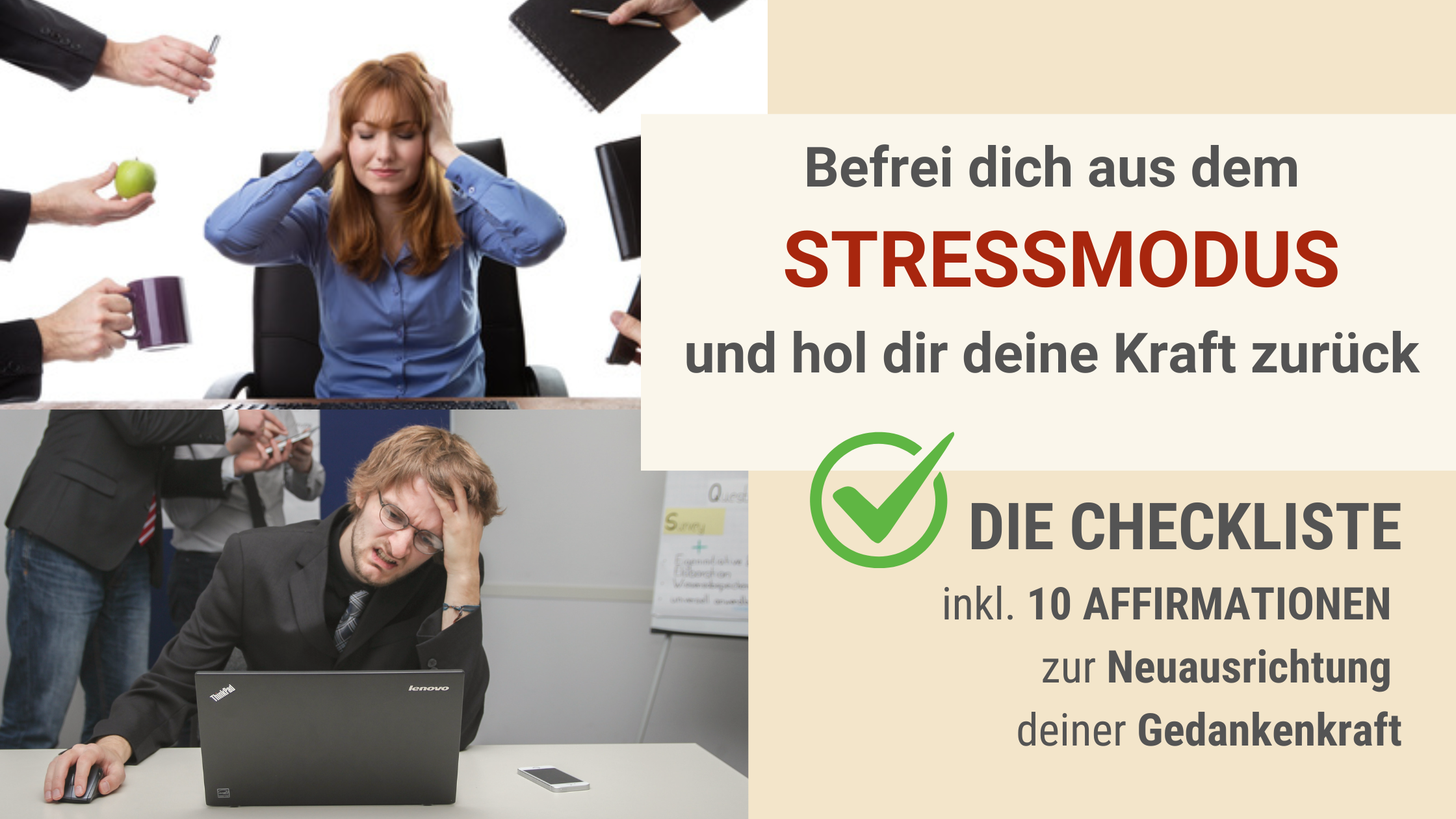 Checkliste Befrei dich aus dem Stressmodus